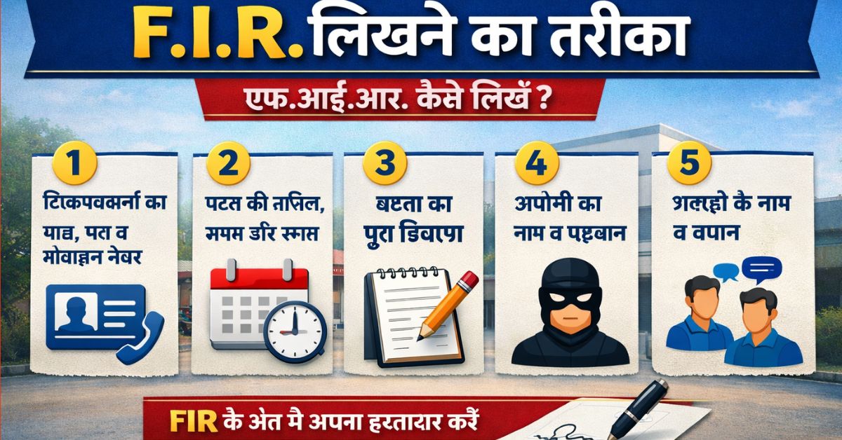 How to Write FIR For Police