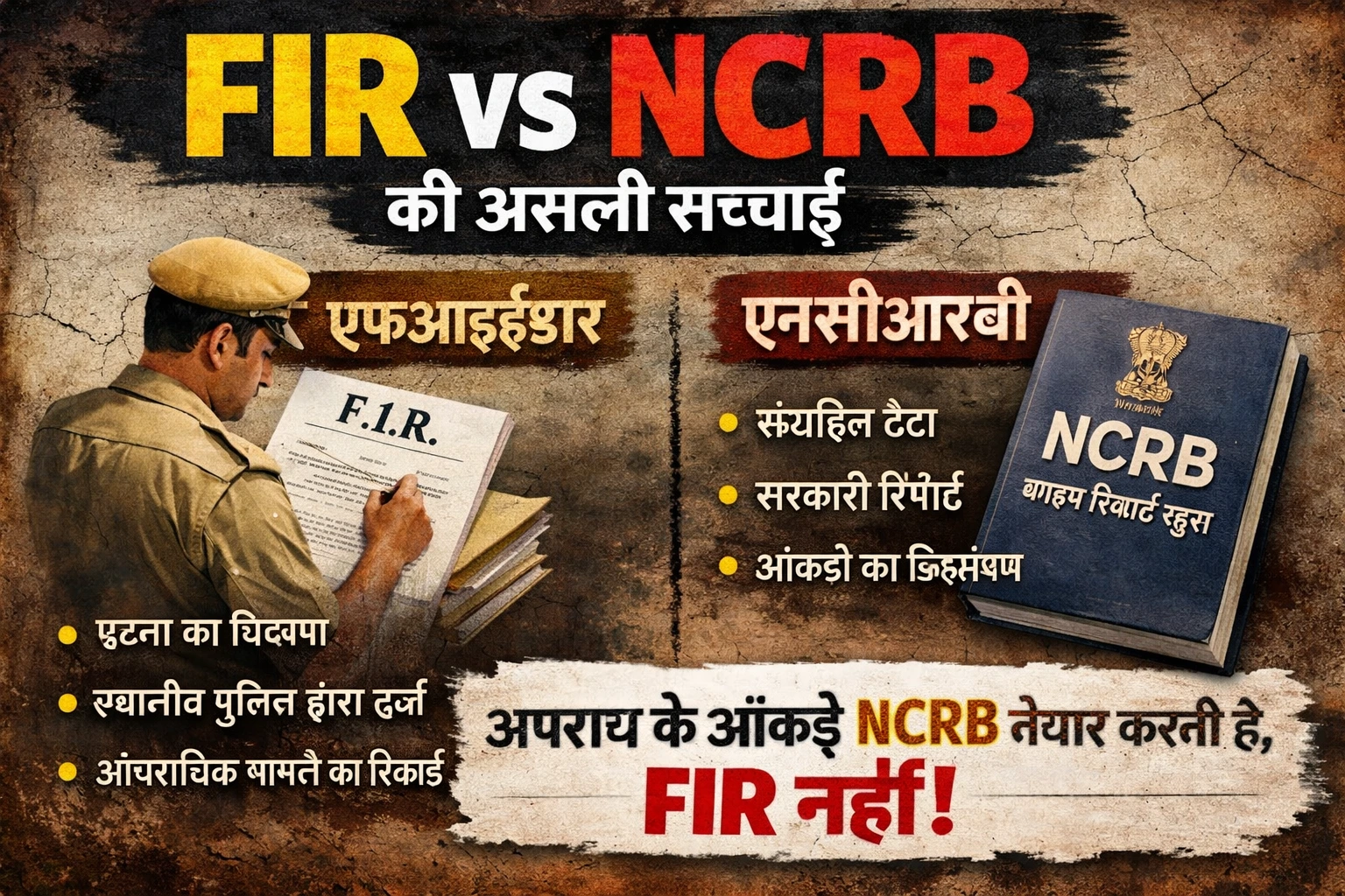 FIR vs NCRB