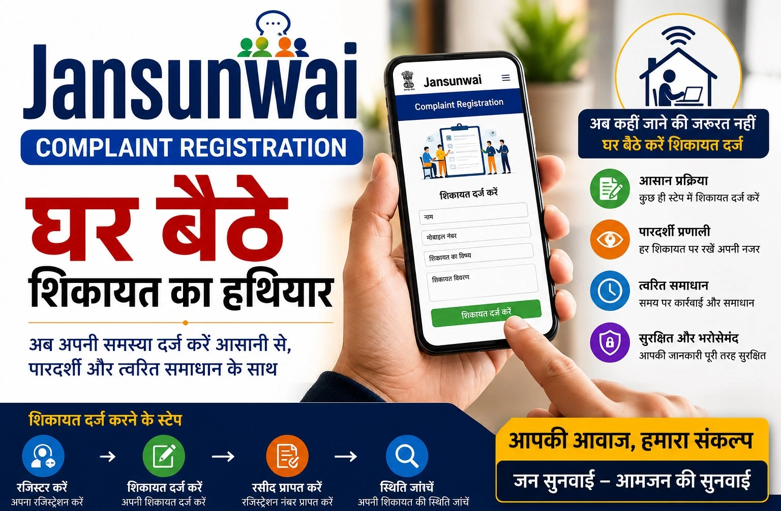 Jansunwai complaint registration